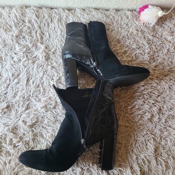 Michael Shannon Suede Booties Size 10 - Picture 10 of 16